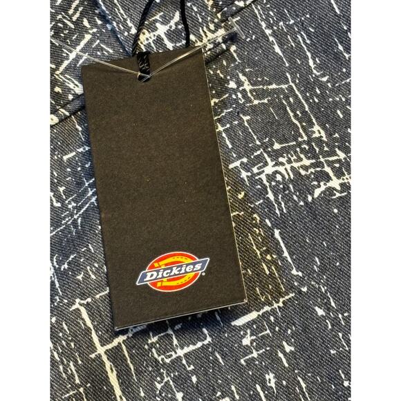 Dickies Regular Fit Cuffed Straight Leg Pant Sz 12R Blue Casual Work Streetwear - Picture 7 of 9